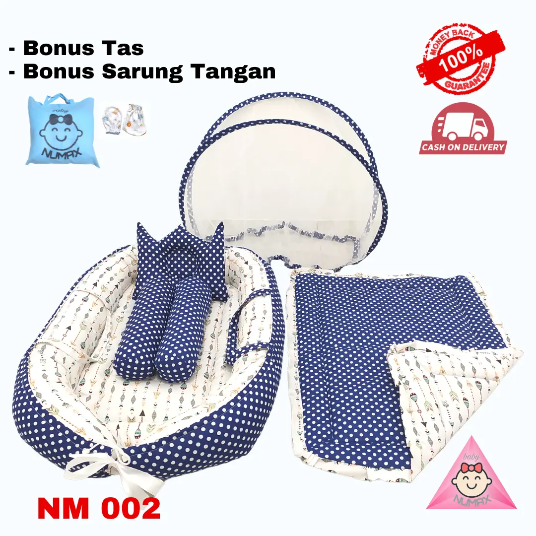 BEST SELLER KASUR BAYI MODEL PERAHU / TEMPAT TIDUR BAYI BOAT MURAH / KASUR BAYI LIPAT SET BED COVER