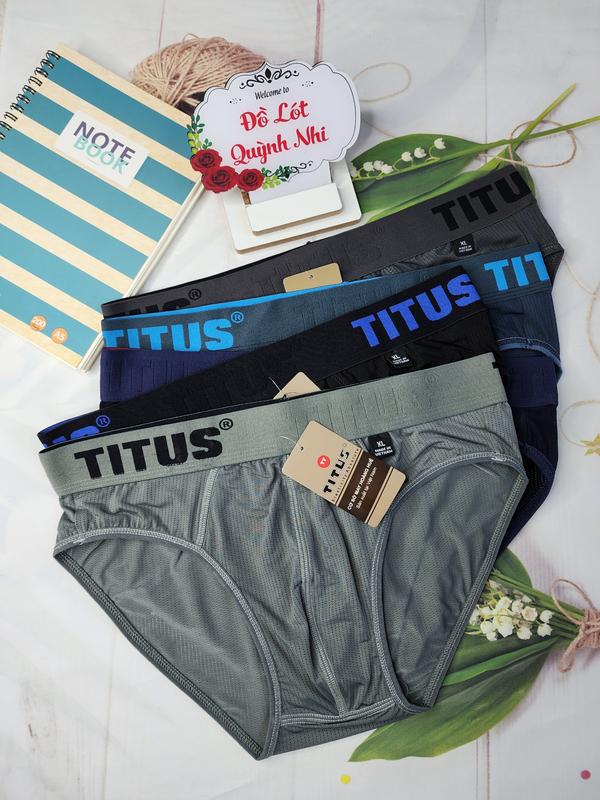 Combo 5 và 10 Quần Lót Nam TITUS Thun Lạnh Cao Cấp Chất Vải Mềm Mại Thông Thoáng Co Giãn Tốt Size :40 - 90 Kg [Mã :801] Sịp