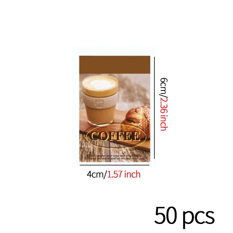 50pcs/set Random Color Scenery Pattern Sticker, Self Adhesive Decal, DIY Creative Paster for Gifts Scrapbook Refrigerator Phone Case Guitar 1