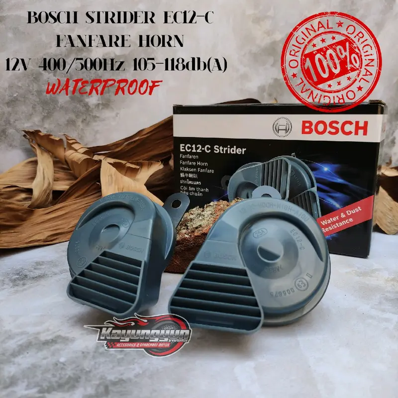 KLAKSON KEONG BOSCH KLAKSON STRIDER EC12-C WATERPROOF 12 VOLT KLAKSON MOBIL DAN KLAKSON MOTOR Car 0