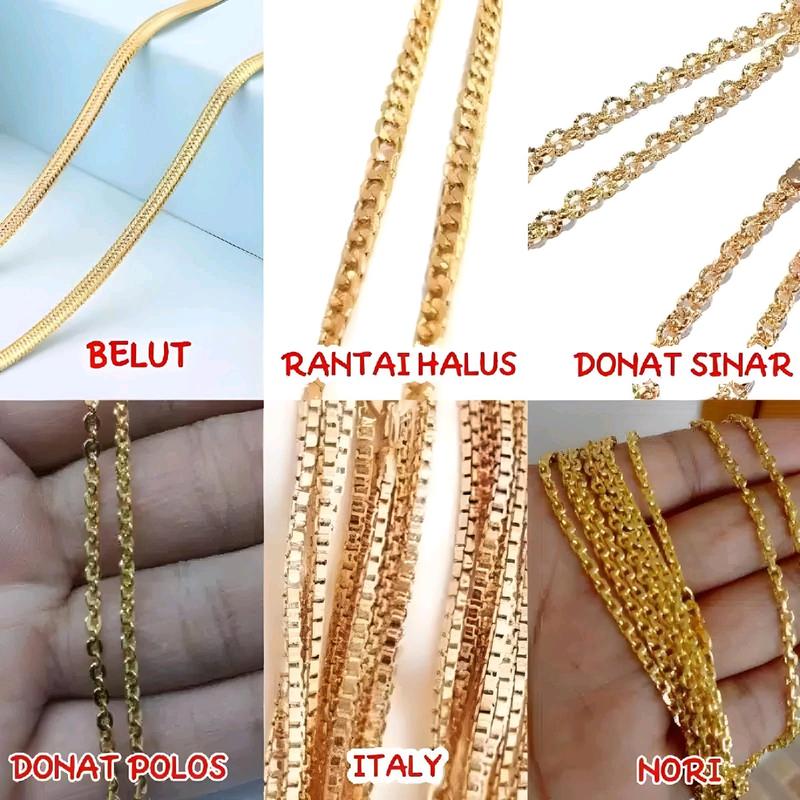 kalung nama titanium kustom nama DI11 Gold Elegan Anak 4