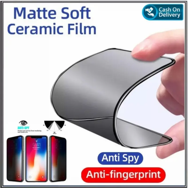 Anti Gores Ceramic Matte Untuk Infinix Smart 9 Privacy Anti Spy 2