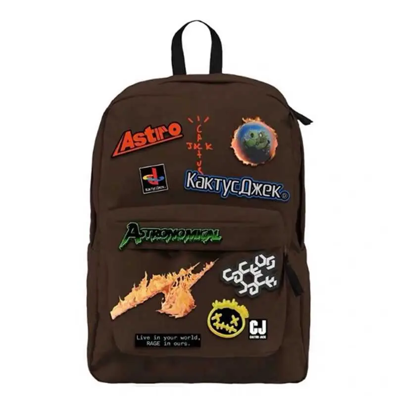 Travis Scott Cactus Jack Backpack Rap School Bag Backpack Casual Bag Commuter Bag