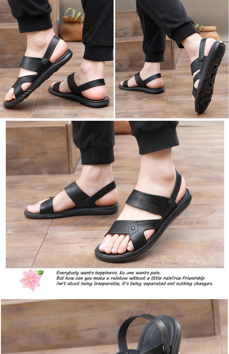 Product Introduction of Men's Summer Fashion Sandals for Outdoor Wear, Vietnamese Style, Dual-use for Driving, Flat Non-slip Wear-resistant Beach Shoes 8