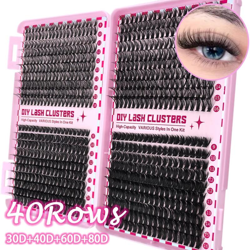Product Introduction of False Eyelash Kit, 1 Set Including False Eyelashes with Glue, Brush, Tweezers and Makeup Remover, Eye Makeup Enhancement Tool, Cosmetic 3