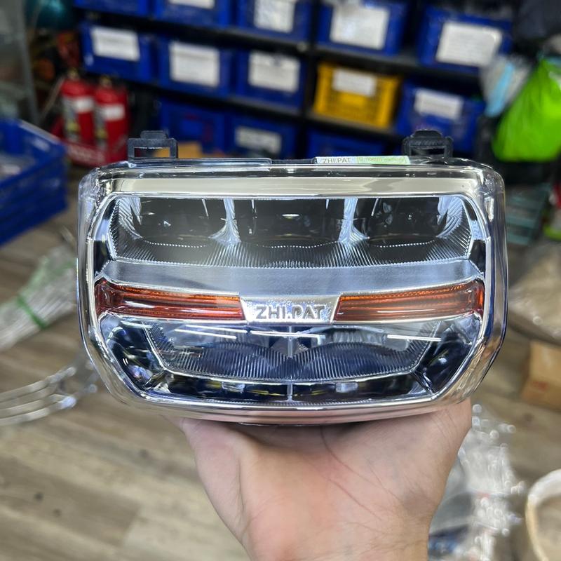 Pha Đèn led zhibat trắng cam gắn xe wave thái 110 1 bóng Phụ Tùng