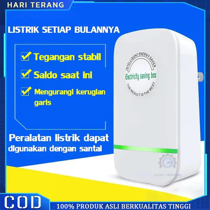 Hemat daya 80%-90% ZX Penghemat Listrik Alat Penghemat Listrik Token Meteran Home Berlaku untuk semua meteran listrik Pasang dan mainkan Hemat daya Electric Saver Power Factor Saver Electric Saver Electricity Saving Box Alat Hemat Daya Penghemat Daya