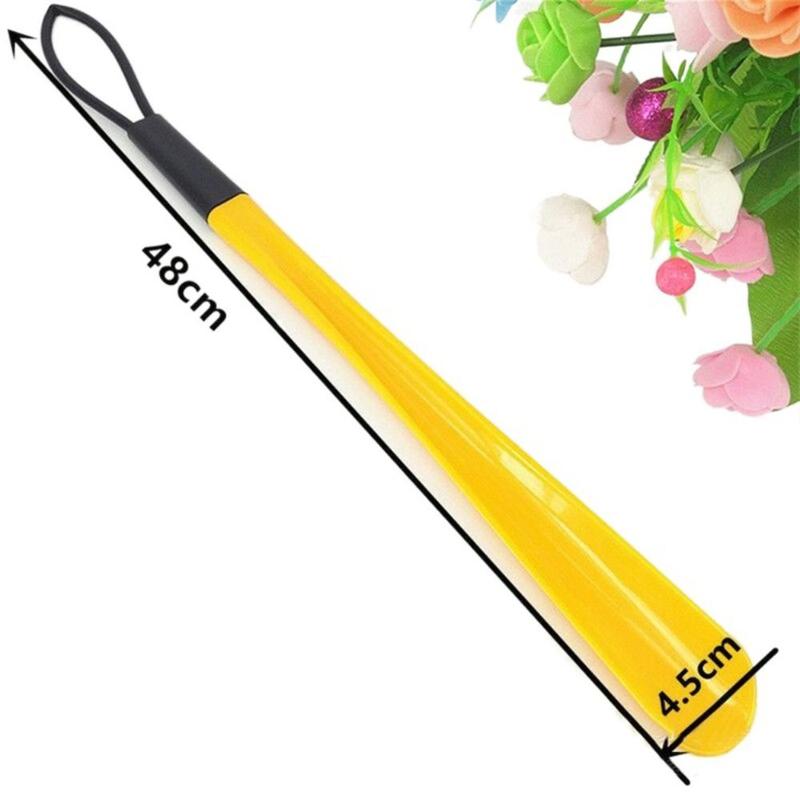 Product Introduction of Mobility Aid Long Handled Shoe Horn Plastic Colorful Shoehorn 49.5cm Shoe Remover Pregnant Elderly 11