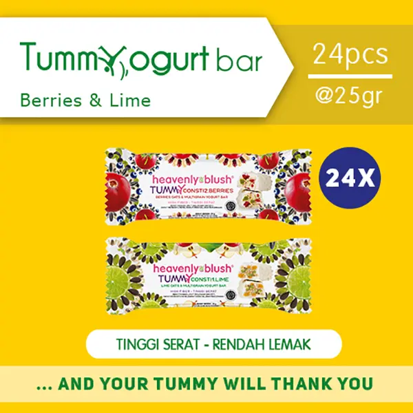 Heavenly Blush Tummy Yogurt Bar (24 pcs x 25gr)