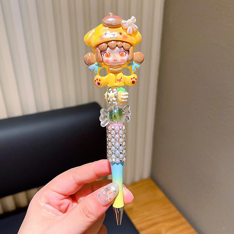 Product Introduction of Sanrio Bead String Pen Kawaii Hello Kitty Cinnamoroll Cute Cartoon DIY Pen Pompompurin Kuromi My Melody Stationery Birthday Gift 33