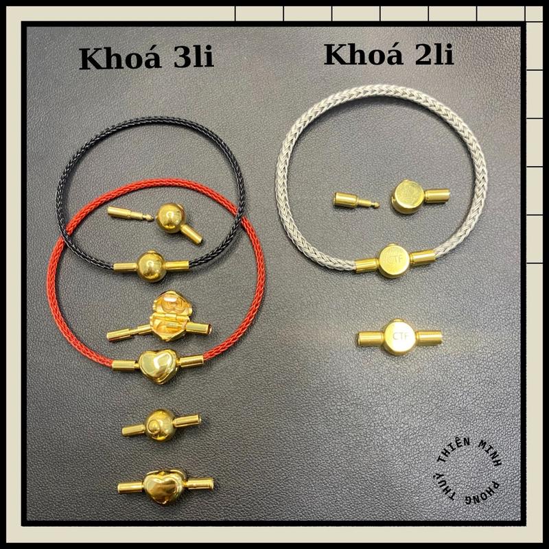 [SIÊU RẺ] Khoá titan cao cấp dùng làm vòng tay, vòng cổ dây 2li-5li siêu bền(KHÔNG KÈM DÂY)- Phụ Kiện Móc Khóa dùng gắn Dây Chuyền và vòng tay 8