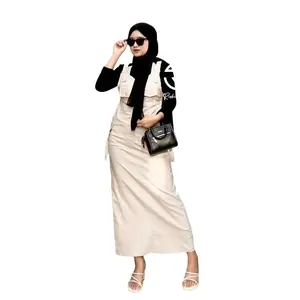 Bella Overall Rok Cargo Wanita Katun Premium Jumpsuit Rok Casual Overall Rok Trendi Panjang Katun Setelan Hitam Pendek
