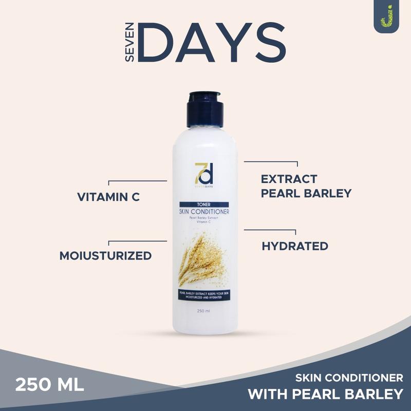 Seven Days Toner Skin Conditioner With Pearl Barley Extract 250ml (Ssc) 0