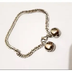 GELANG KAKI BAYI PEREMPUAN KERINCING TITANIUM ASLI 316L / 0-2 th 15-16CM