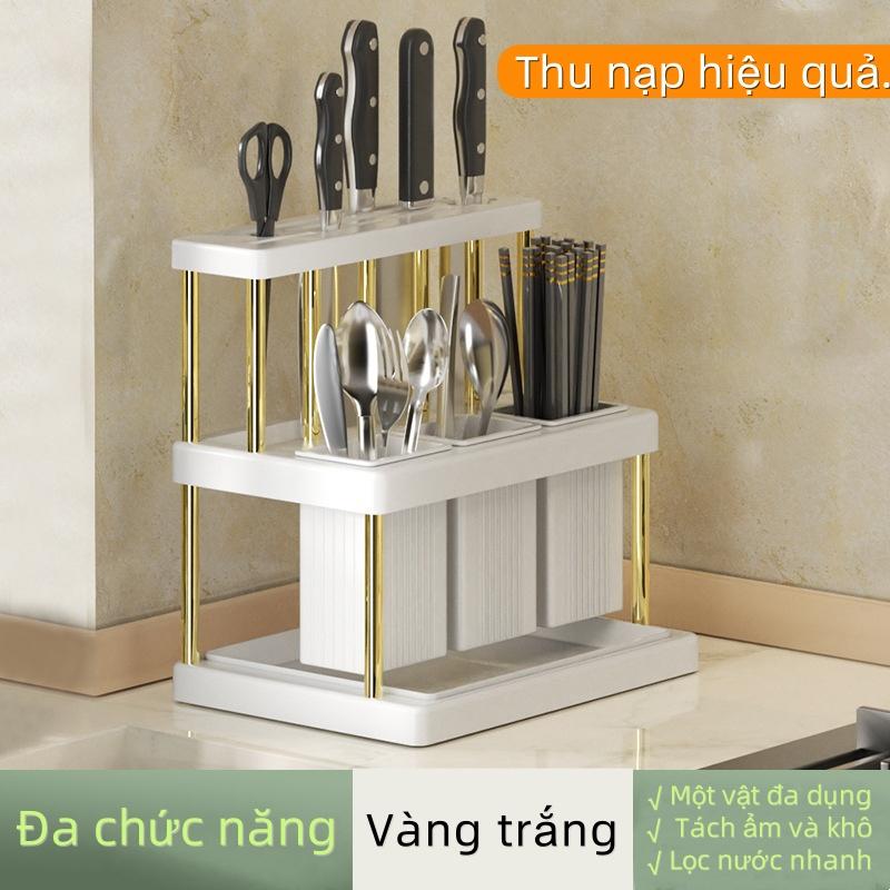 Giá đỡ nhà bếp có thể được sử dụng để đặt dao và bộ đồ ăn, và rất dễ dàng để sắp xếp hộ gia đình với vẻ ngoài cao 1