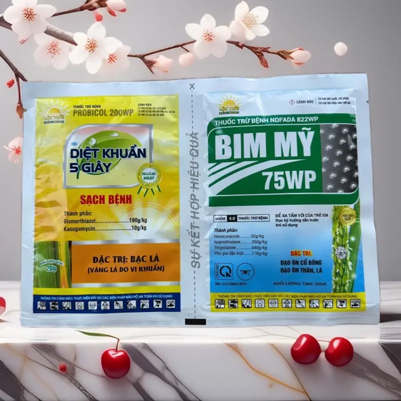 Combo 5 Cặp Gói BIM Mỹ Diệt Khuẩn 5 Giây 20gr Đạo Ôn Cổ Bông, Thân, Lá, Vi Khuẩn Bạc Lá Vàng Lá 3