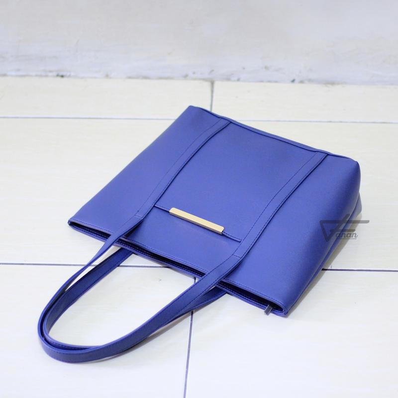 Tote bag Wanita Kulit Kapasitas Besar Bahan Tebal - Totebag Kulit - Tas Wanita Pengajian Bahu Wanita Kulit PU Polos 5
