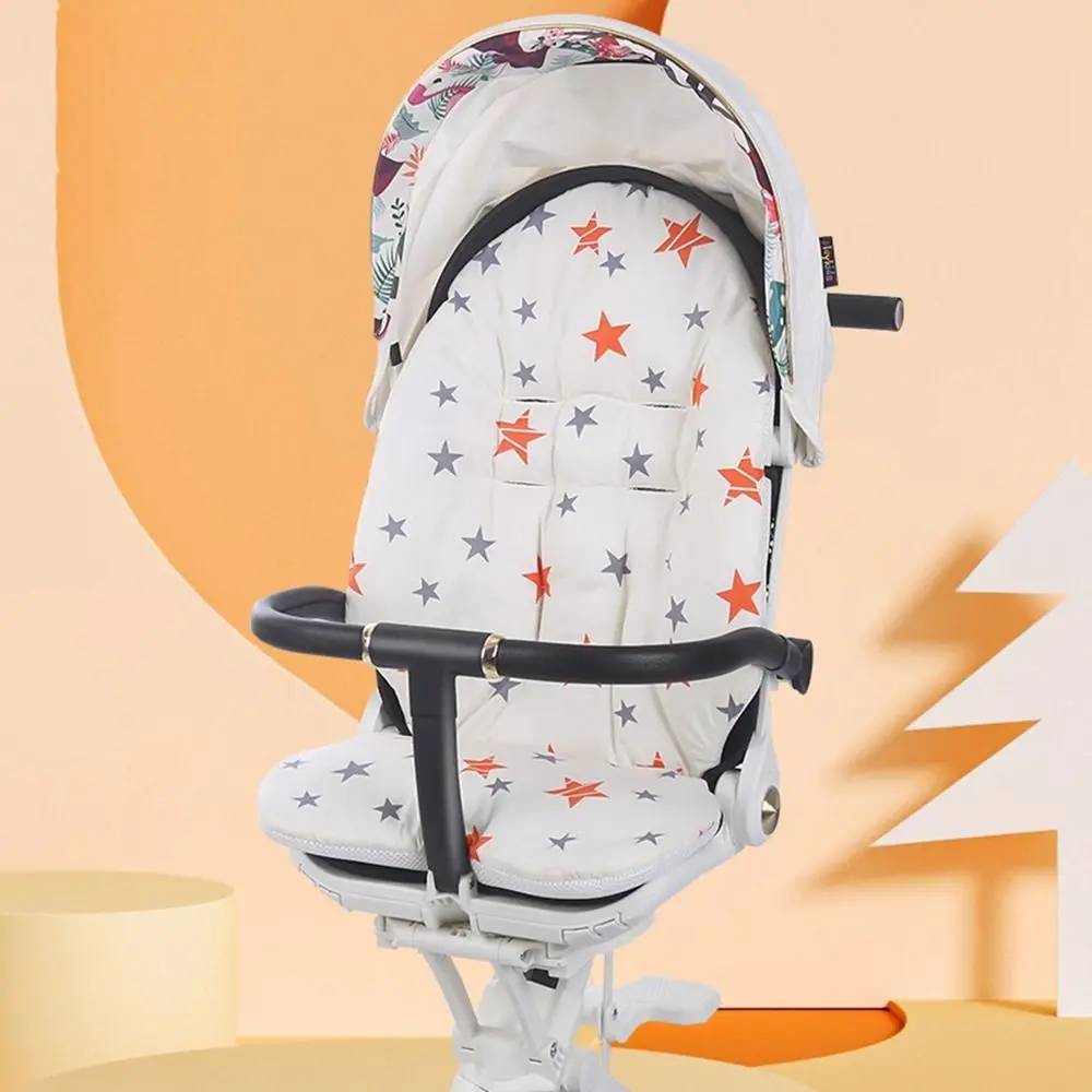 High Chair Trolley Washable Seat Liner Pad Pram Cushion Car Seat Cartoon Seat Liner Pushchair Car Mat Trolley Mattress Stroller Accessories Baby Stroller Cushion