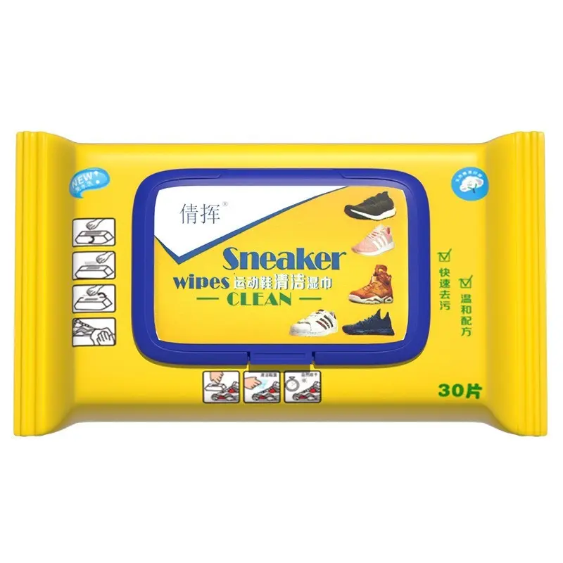 Khăn lau giày snacker, giấy ướt lau túi xách giày dép, vệ sinh giày túi xách balo tiện lợi 3