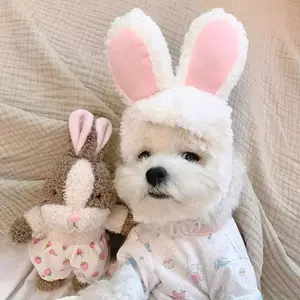 Cute Rabbit Hat Topi anabul Anjing Kucing Lucu