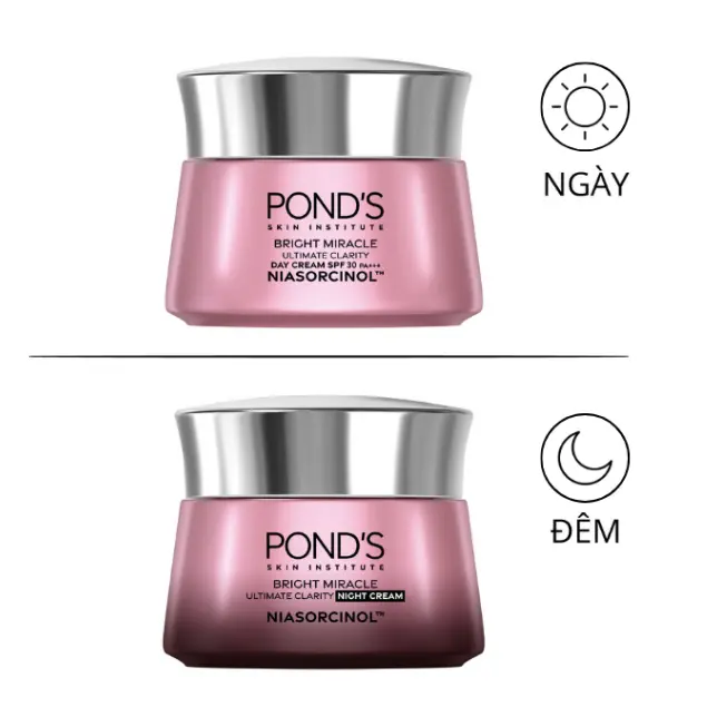 Kem dưỡng da trắng hồng rạng rỡ Ngày và Đêm Pond’s White Beauty 30G
