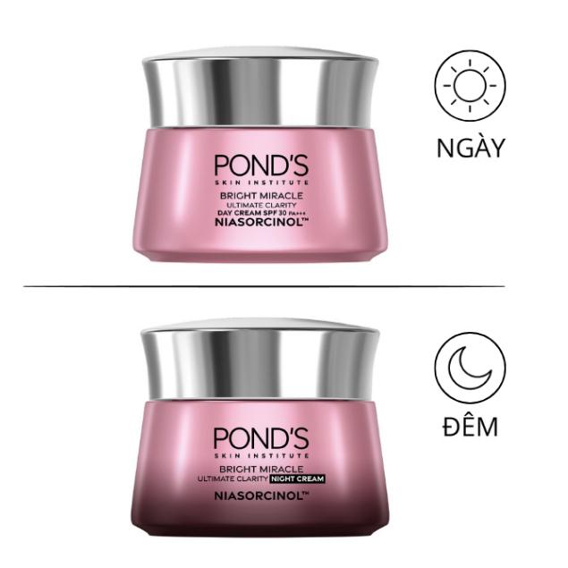  Kem dưỡng da trắng hồng rạng rỡ Ngày và Đêm Pond’s White Beauty 30G 