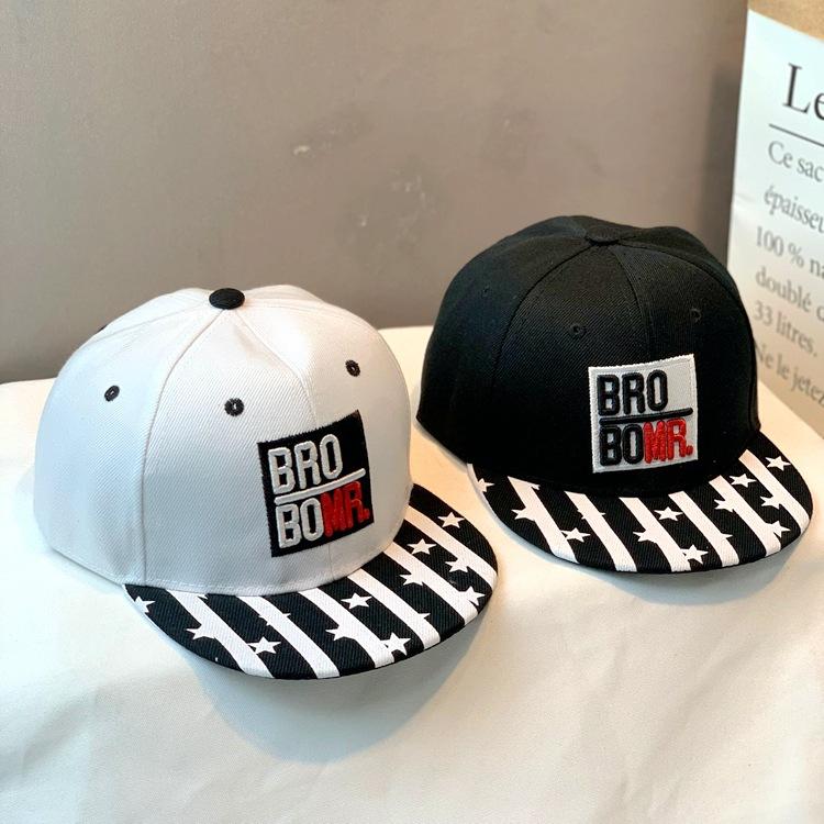 Mũ lưỡi trai cho bé trai,bé gái nón hiphop thêu chữ BRO BOMR cá tính 5