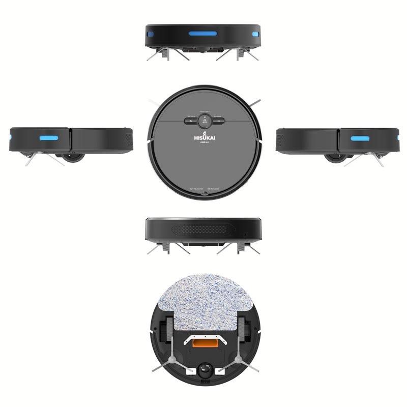 ( TĂNG REMOTE) Robot hút bụi thông minh D2-Rô bốt hút bụi lau nhà cao cấp-Máy hút bụi thông minh-Máy lau nhà tự động-Robot quét nhà-Sweepin robot-Tự động sạc,điều khiển qua app/từ xa qua remote,cảm biến chống rơi,chống va chạm 6