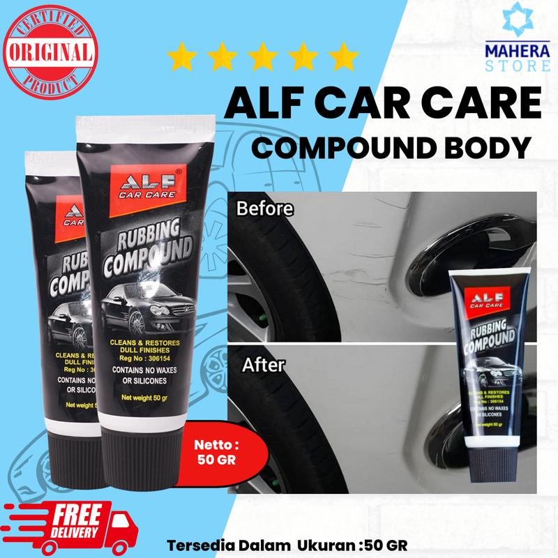 ALF RUBBING COMPOUND PENGHILANG BARET BODY KENDARAAN MOBIL / MOTOR 100% AMPUH 2