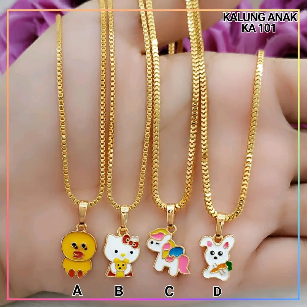 kalung xuping titanium untuk anak" anti luntur