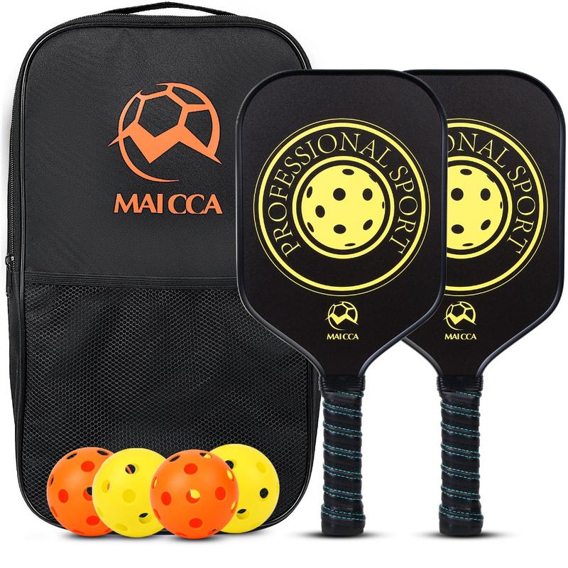 Squash Racket  Pickleball Paddles USAPA Approved Set Rackets Honeycomb Core 4 Balls Portable Racquet Cover Carrying Bag Gift Kit Indoor Outdoor 0