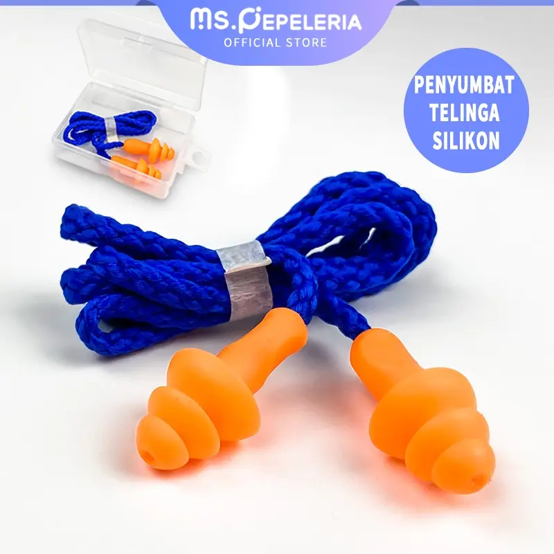Silicone Earplugs/peredam suara kuping silikon ear plug/Earplugs Tidur Peredam Suara Nyaman-Ms.Pepeleria 0