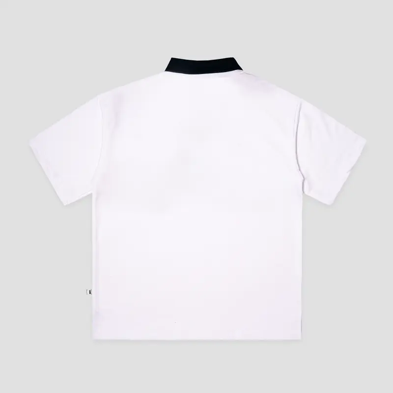 Exhale Apparel Polo Oversize Sleek White Pria Combed Distro Panjang Kaos 1