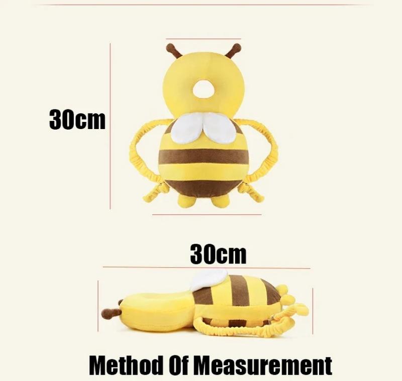 Product Introduction of Head Back Protector Baby Protect Pillow Learn Walk Headgear Prevent Injured Safety Pad  prevention Fall Cartoon Bee Kids Pillows 8