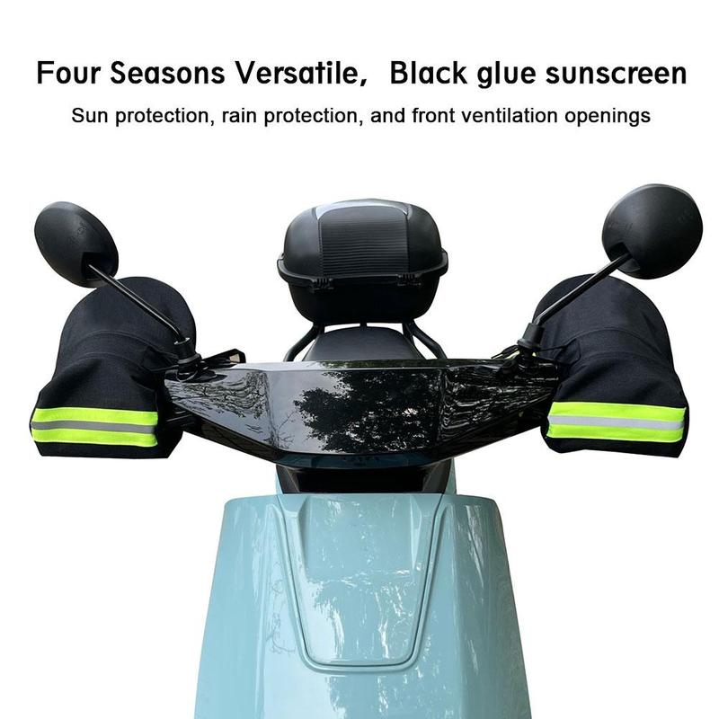 Product Introduction of 1pair Motorcycle Handle Glove Hand Guard Motorcycle Sunscreen Waterproof Vehicle Guard D9Q0 34