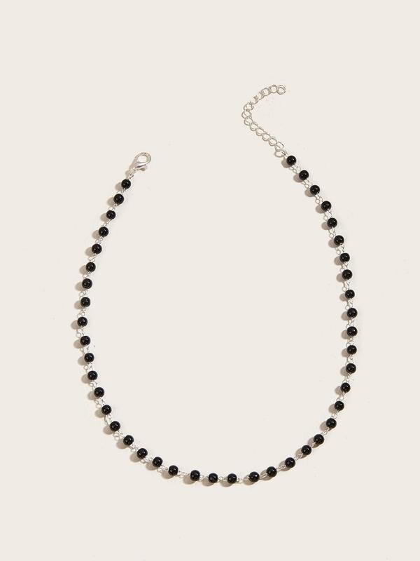Simple Beaded Necklace,  Fashionable Jewelry for Women for Party, Daily Clothing Decor, Trendy All-match & Exquisite Neck Jewelry for Birthday Gift 4