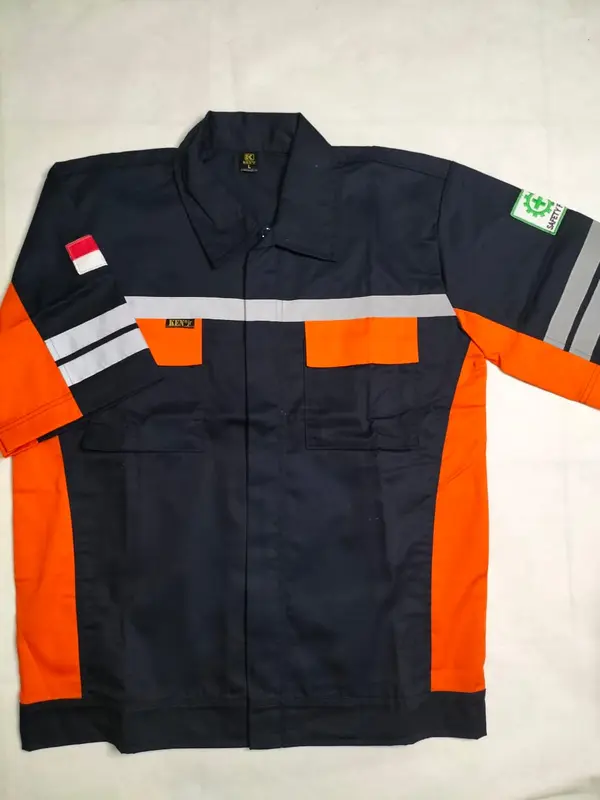 Wearpack Atasan Lengan Pendek Pria Safety 6