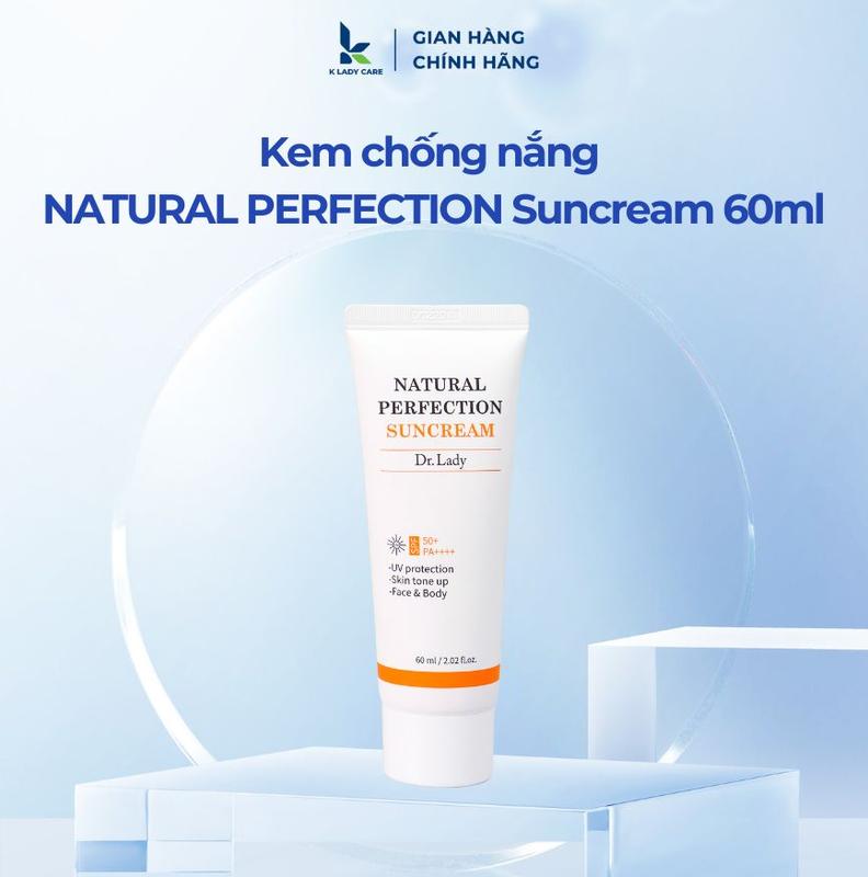 Kem chống nắng Dr.Lady NATURAL PERFECTION Suncream 60ml Chăm Sóc Da Nữ Skincare Sunscreen Women 0