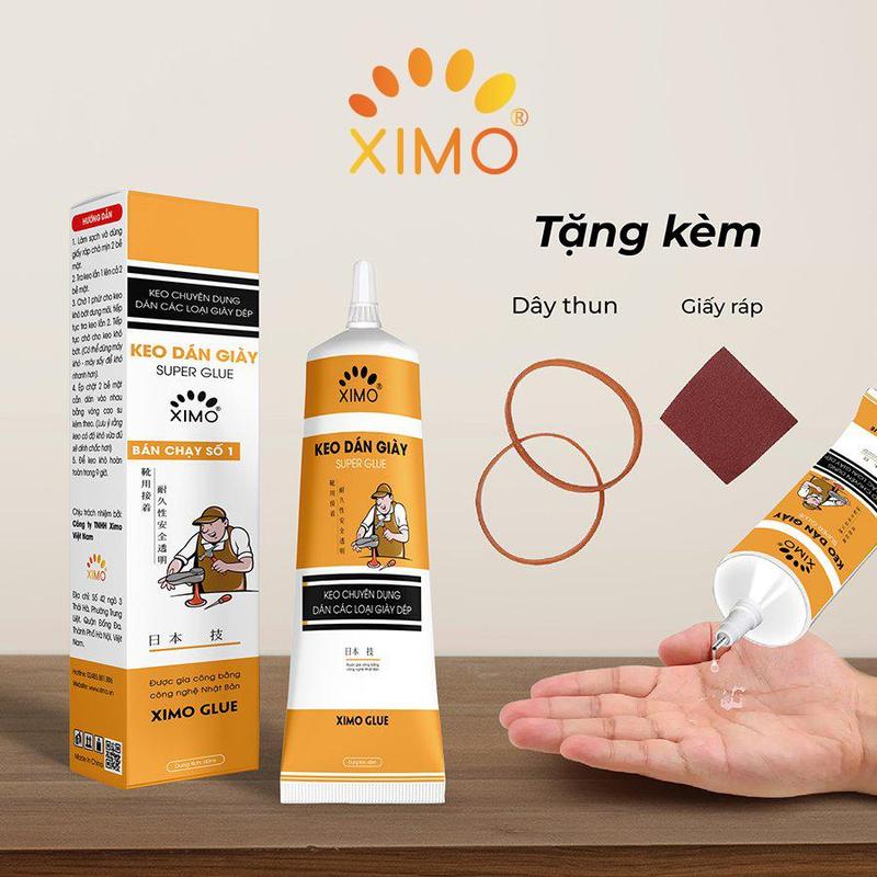 Keo dán giày thể thao siêu dính dùng nhiệt trong suốt không tổn thương da XIMO KDG06 60ml keo  dán keo dan