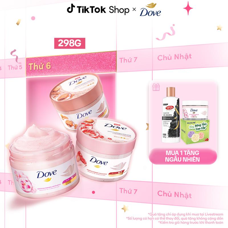KOL Live 6 Smoothie Tẩy Da Chết Hỗ Trợ Làm Sạch & Dưỡng Da Body Dove 298G 6