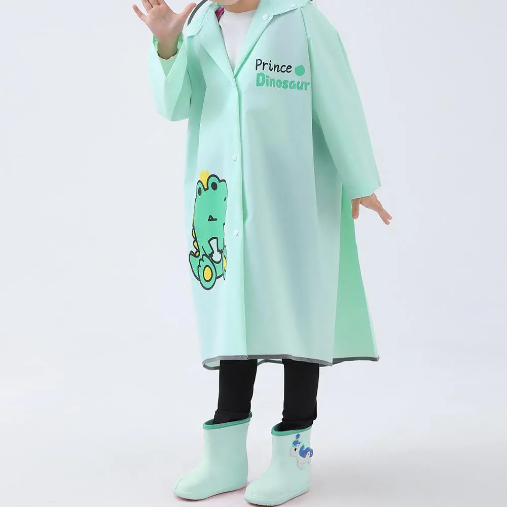 Cartoon Pattern Raincoat for Boy & Girl, 1 Count Portable Foldable Raincoat, Windproof Waterproof Raincoat for Outdoor Activities