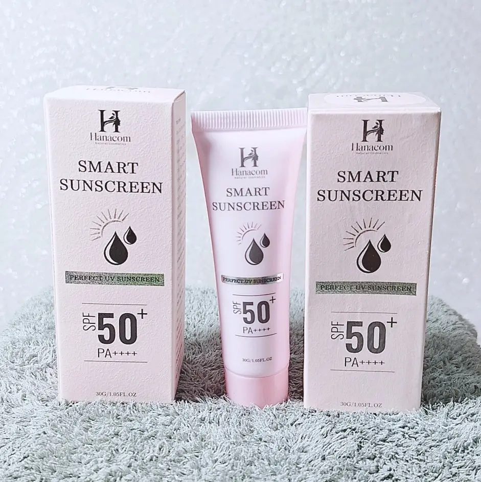 Sét 2 chai chống nắng Hanacom Smart sunscreen SPF 50+++dành cho da mặc.30gr chai