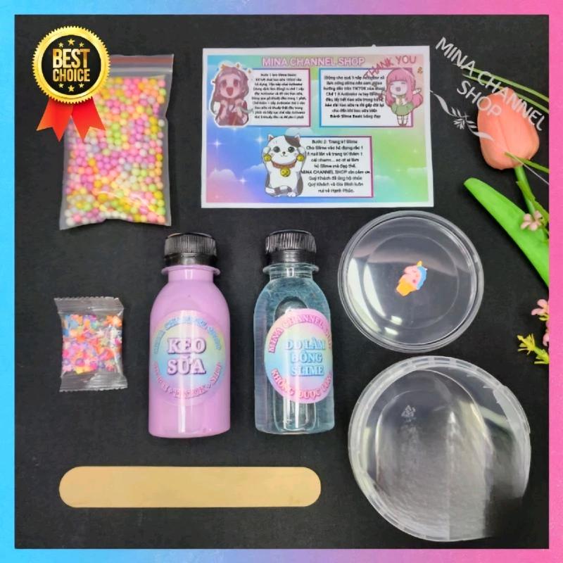 Bộ kit slime Basic Siêu Rẻ An Toàn Cao Cấp Đẹp Dễ làm nḣất