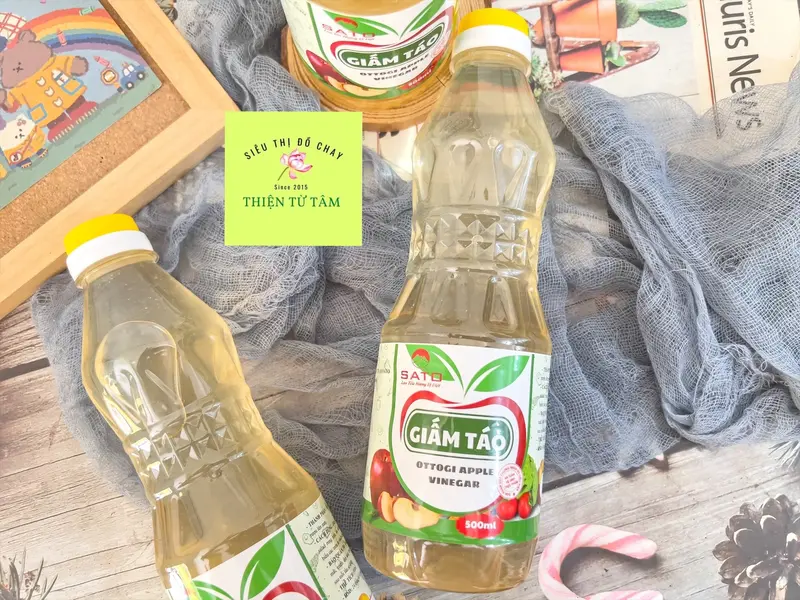 Giấm Táo Sato Công Dụng Tuyệt Vời Cho Sức Khỏe Và Sắc Đẹp Chai 500ml 3