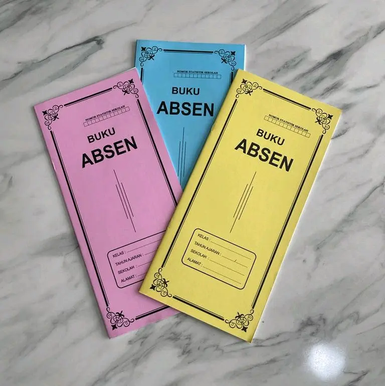 Buku Absen Warna Polos