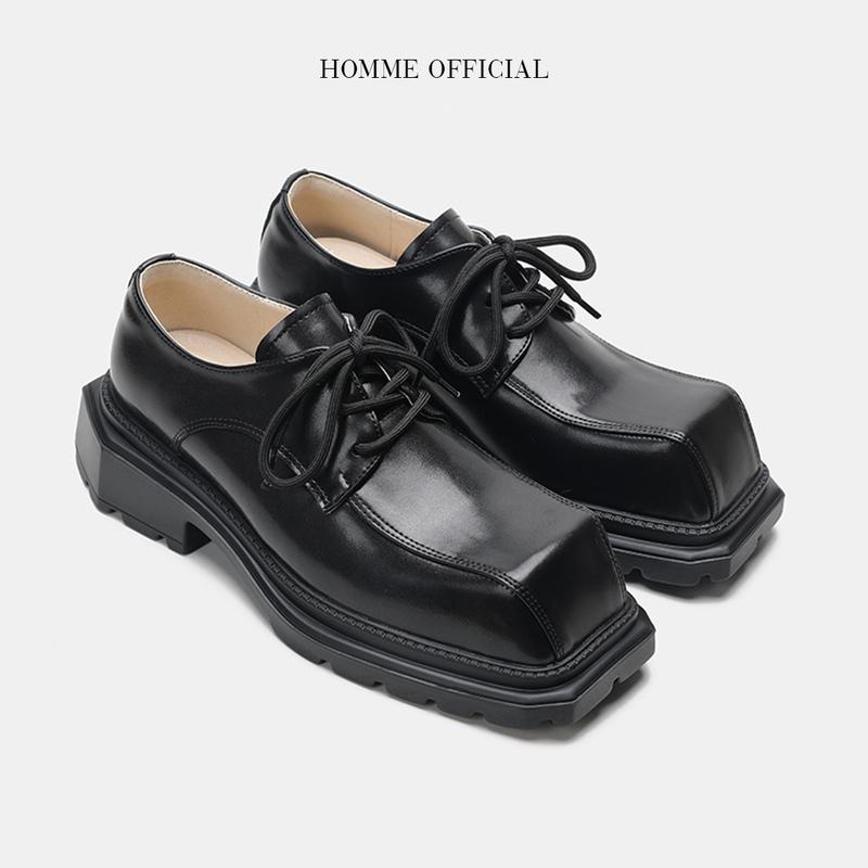 Giày Modern Derby mũi vuông cao cấp Giày da nam HOMME đế đúc tăng 5cm chiều cao 4788-R Shoes Đế Bằng