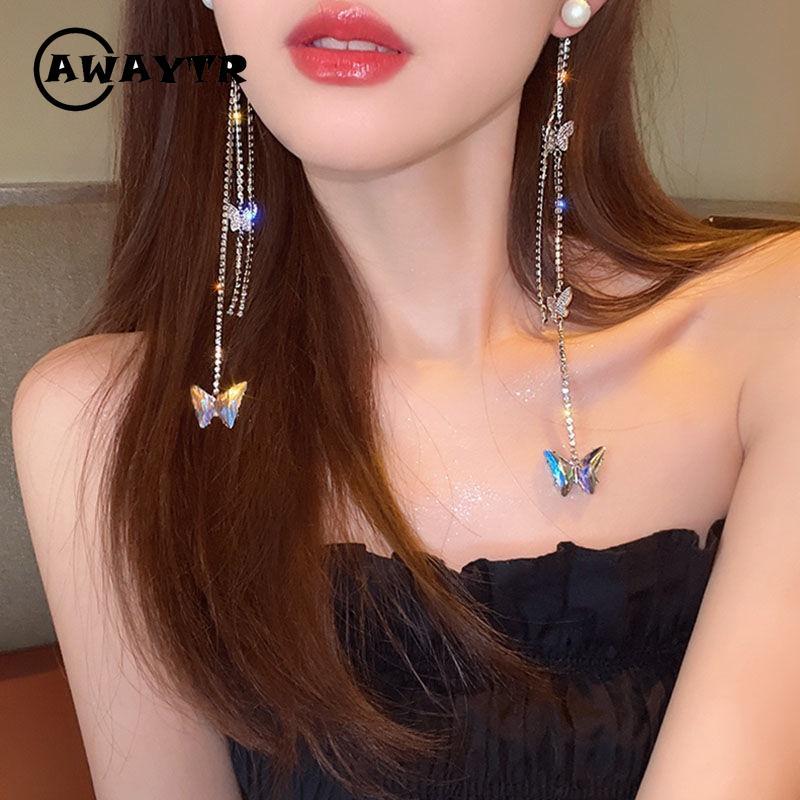 Bờm Tóc Tua Rua Hình Bướm, Chất Liệu Hợp Kim, Băng Đô Thời Trang, Dành Cho Nữ, Phụ Kiện Tóc 6