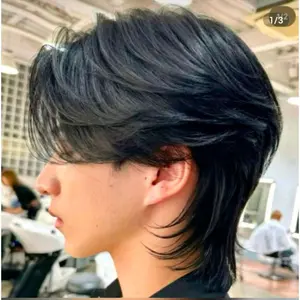 Wig Pria Korea Model Wolfcut Rambut Mullet Pendek