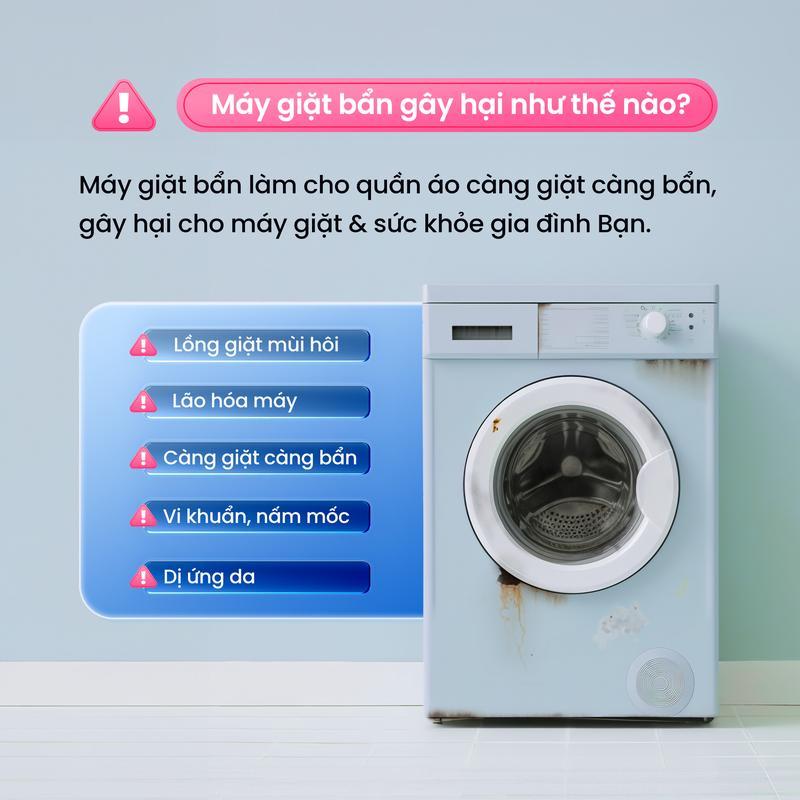 [Số Lượng Có Hạn] - Mua 4 Tặng 2 - Combo 4 Gói Bột Vệ Sinh Lồng Máy Giặt 150g/gói Giúp Làm Sạch Lồng Giặt Tặng 2 Gói Cùng Loại | BigBuy360 - bigbuy360.vn