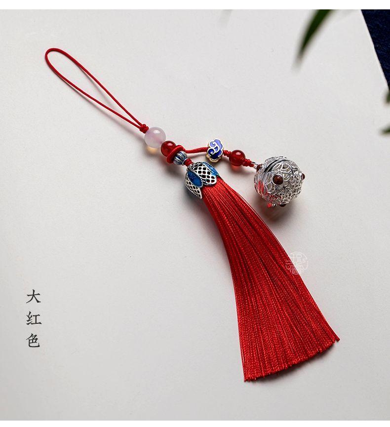 Product Introduction of [2120 Positive Reviews] Qiongrui Portable Aromatherapy Sachet Tassel Phone Chain Pendant Hanging Rope Chinese Retro Style Personalized Pendant Car Keychain 2025 11